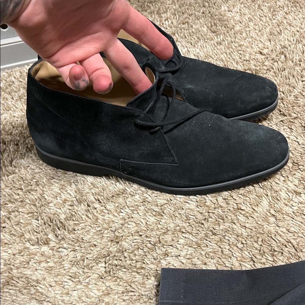 Tod's Black Suede Chukka Boots